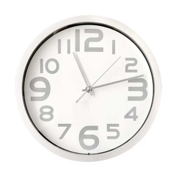 RELOJ DE PARED REDONDO ACABADO METÁLICO