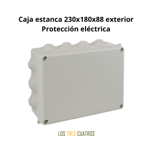 caja estanca exterior 230x180x88 para conexiones eléctricas