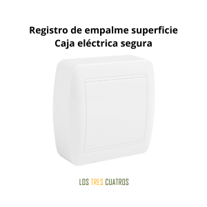 registro de empalme de superficie para conexiones eléctricas seguras