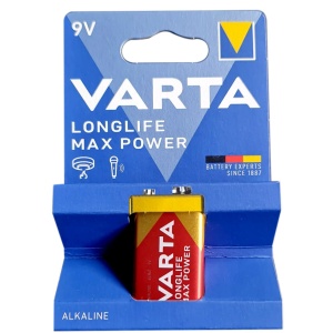 Pila VARTA 9V Longlife Max Power Alcalina