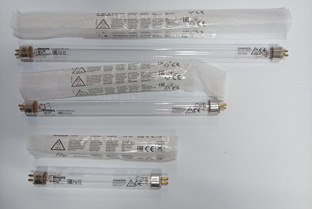 Tubo germicida T-5 en 4w, 6w y 8w.