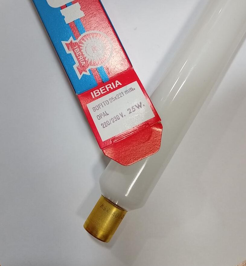 Sofito incandescente cristal opal 25x221 mm 25 w - Imagen 2