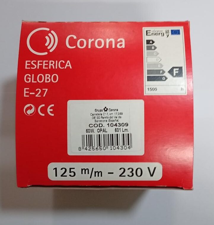 Bombilla Globo 125 mm - Imagen 2