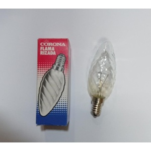 Bombilla Vela Rizada Clara