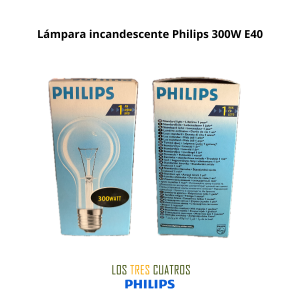 Lámpara incandescente Philips 300W E40 – 1000 horas