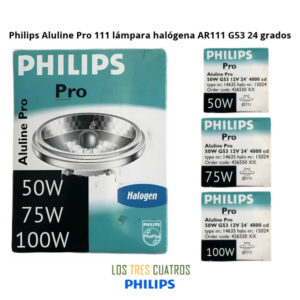 Philips Aluline Pro 111 lámpara halógena AR111 G53 24 grados