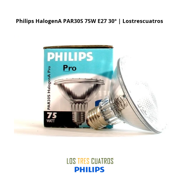 Philips PAR30S 75W E27 lámpara halógena HalogenA 30 grados